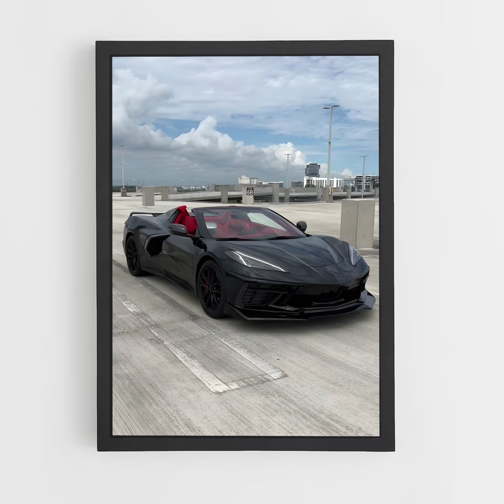 Poster Corvette de stingray – affiche Chevrolet (vue 2)